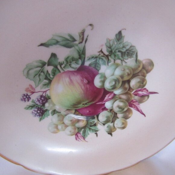 Regency Tea Cup and Saucer, Soft Cream, Fabulous Hand Painted Fruit, - Picture 5 of 8
